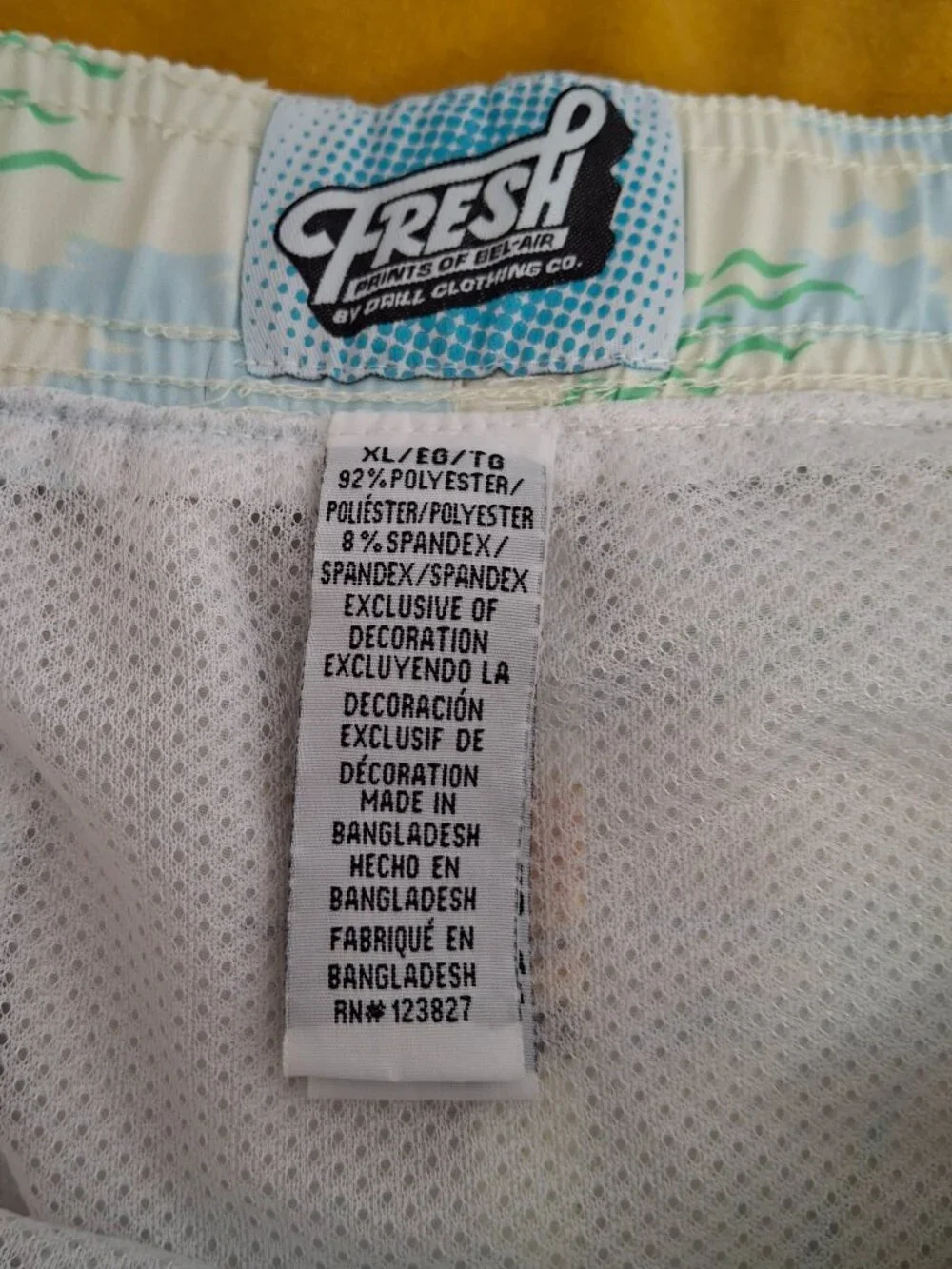 Fresh Prints of Bel-Air Mens Hawaiian Swim Trunks Sz XL Tropical Novelty Print
